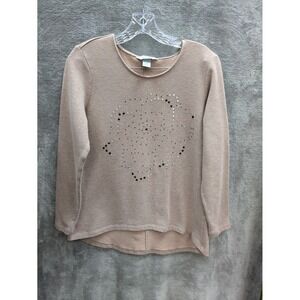 Petite Sweater Women's Medium Studded Embellished‎